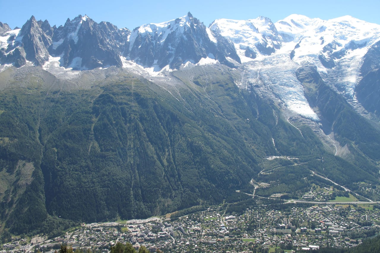 Vue de Chamonix-Mont-Blanc, Pays du Mont-Blanc