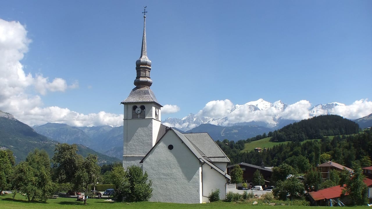 Vue de Cordon, Pays du Mont-Blanc