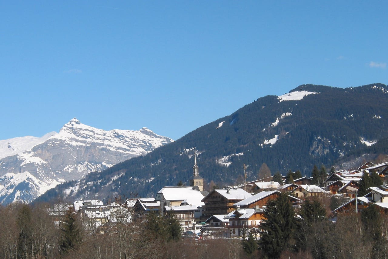 Vue de Les Contamines-Montjoie, Pays du Mont-Blanc
