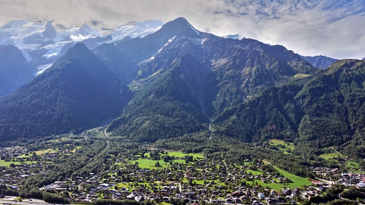 Vue de Les Houches, Pays du Mont-Blanc