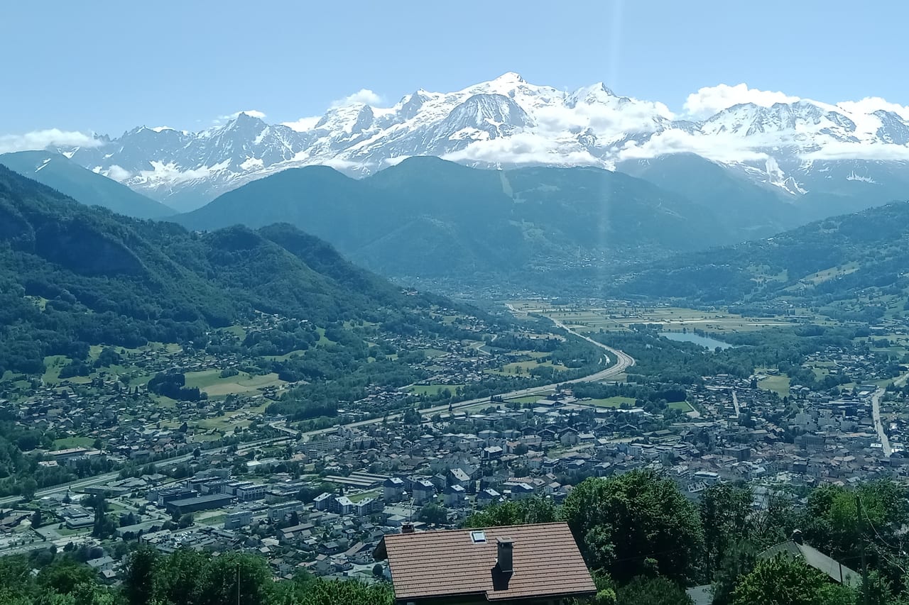 Vue de Sallanches, Pays du Mont-Blanc